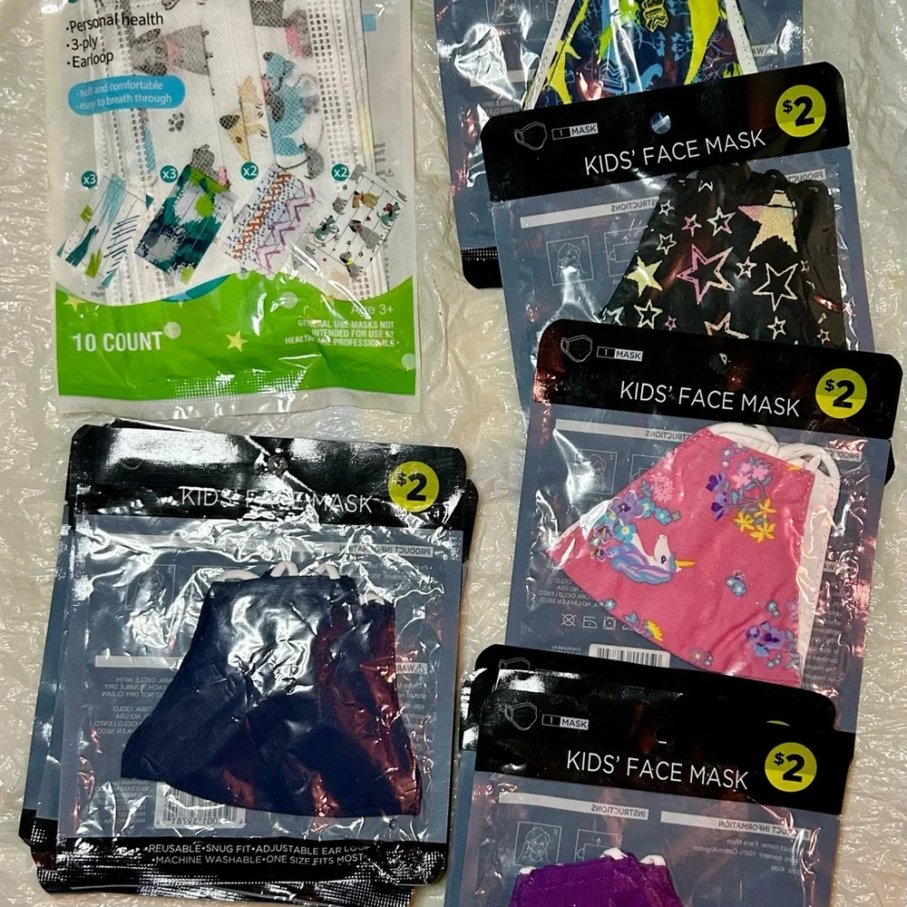 Kids' Face Masks with Fun Prints